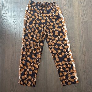 MINKPINK Black and Brown Floral Track Pants